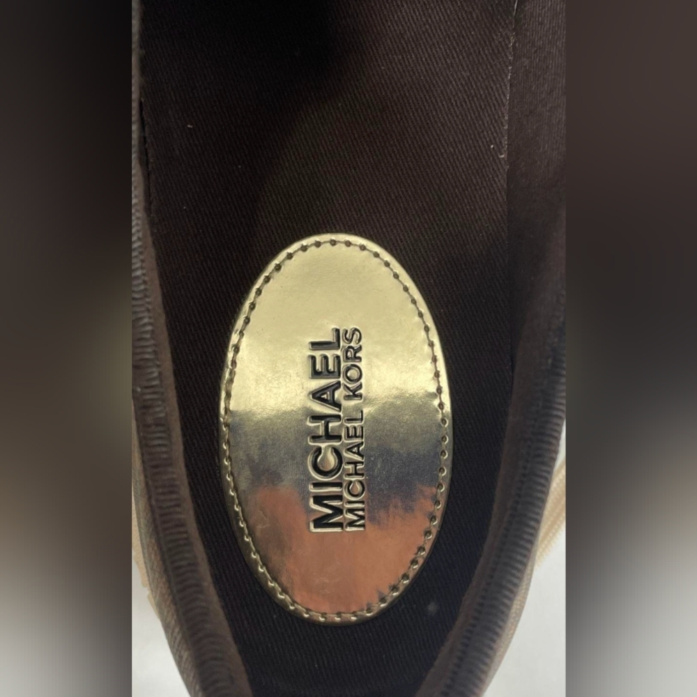 Michael Kors Evy Empire Signature Lace Up Sneakers Size 8.5 NWOT MSRP $198 - Picture 11 of 13
